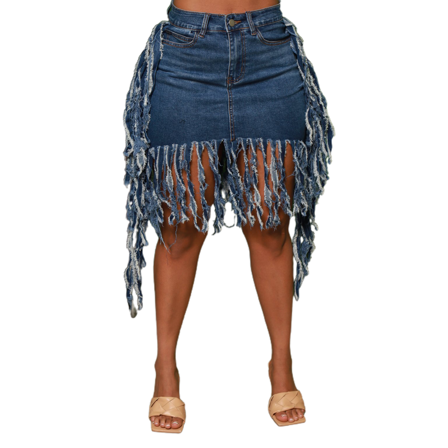 Sexy skirt denim casual skirt