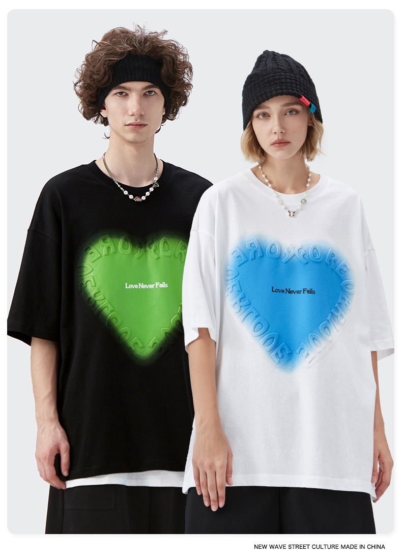 Summer Men Women Short Sleeve T-shirt Tee Pullover Tops Unisex Sweatshirt