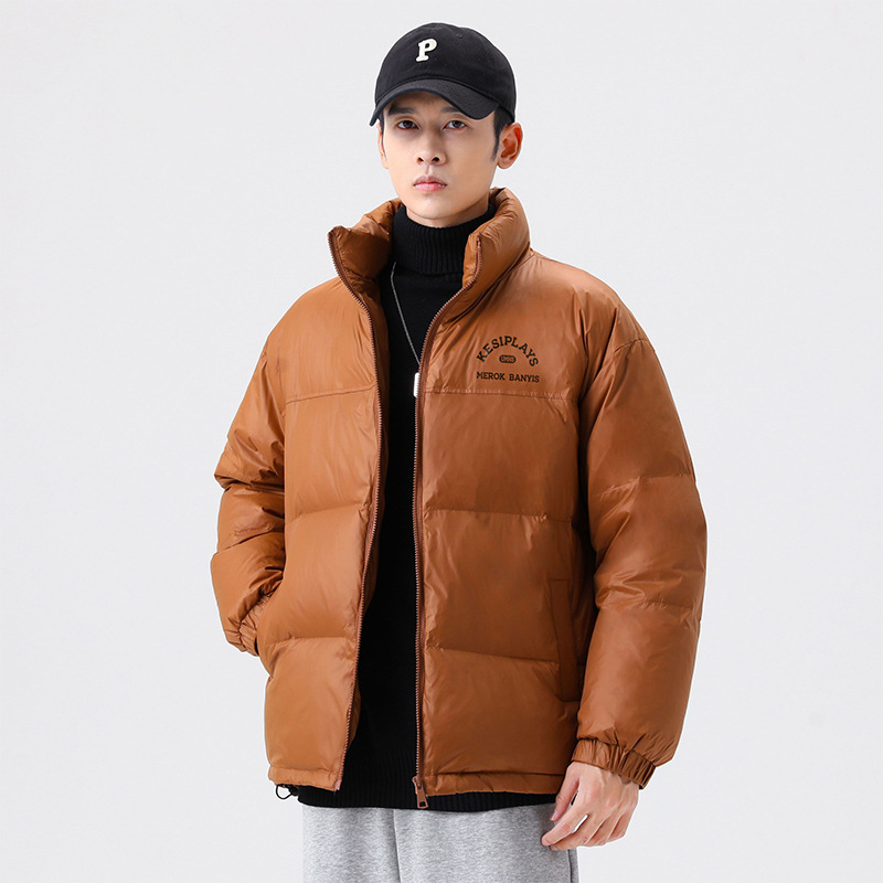 Women Men Down Jacket Hooded Coat Warm Winter Windproof Casual