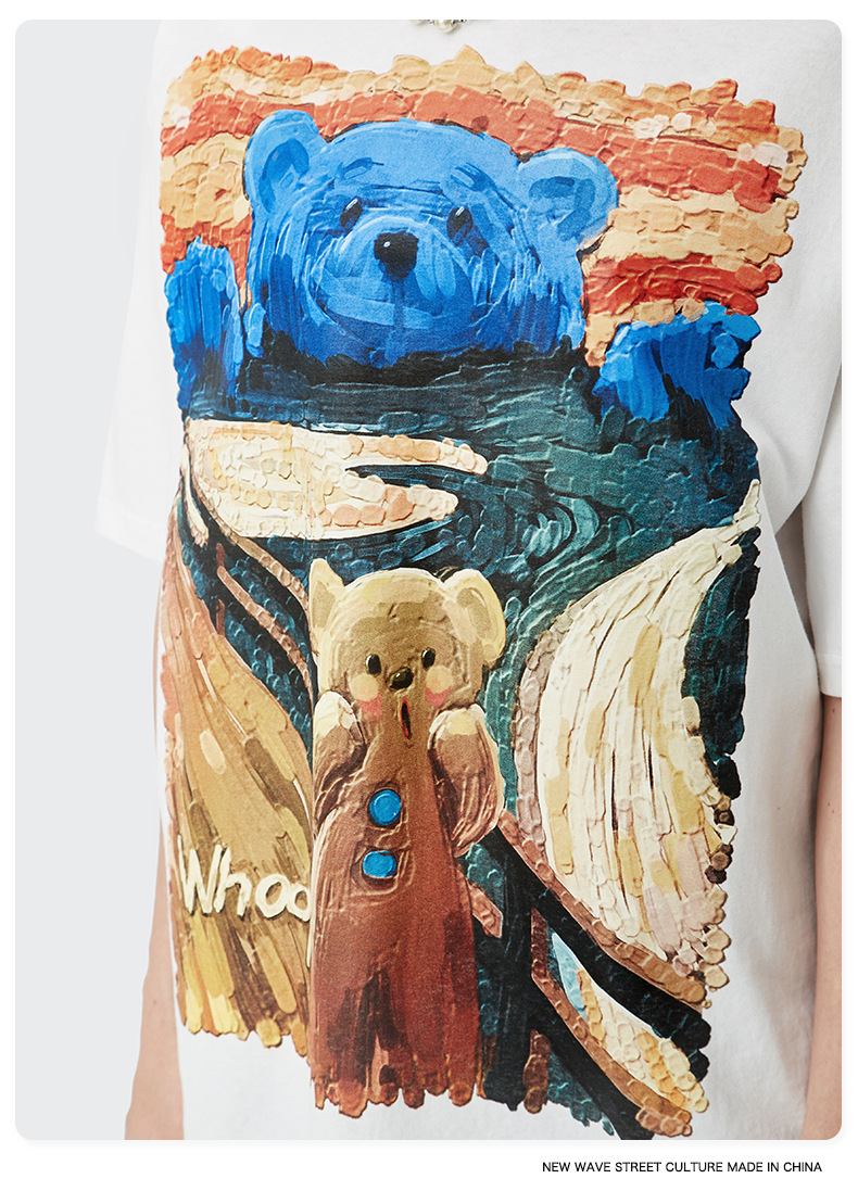 Summer Men Women Short Sleeve T-shirt Tee Pullover Tops Unisex Sweatshirt