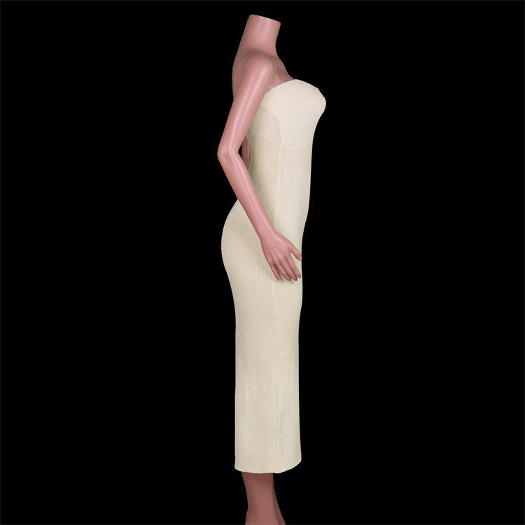 Casual Dress 2022 spring popular style knitted cross off shoulder fashion sexy woolen dress