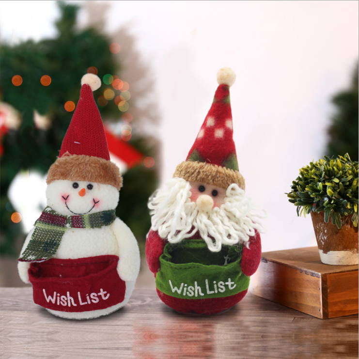 Santa Claus Christmas Doll Merry Christmas Decorations for Home 2021 Navidad Natal Gifts