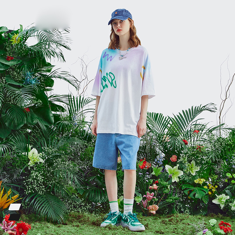 Summer Men Women Short Sleeve T-shirt Tee Pullover Tops Unisex Sweatshirt