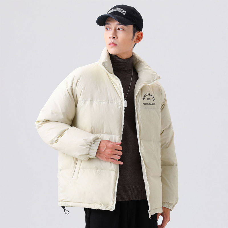 Women Men Down Jacket Hooded Coat Warm Winter Windproof Casual