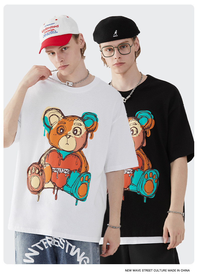 Summer Men Women Short Sleeve T-shirt Tee Pullover Tops Unisex Sweatshirt