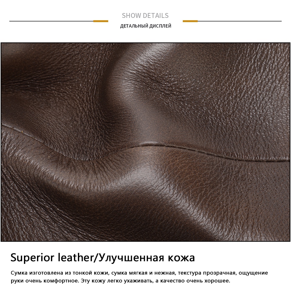 Men Messenger Shoulder Bag Leather Crossbody Sling Handbags Houlder Bag