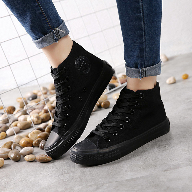 Men Women Sneakers Low High top Canvas Platform Trainers Athletic Shoes Unisex