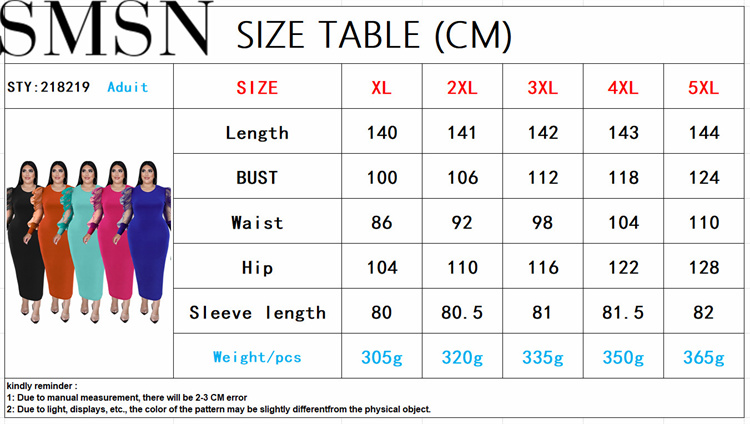 Plus Size Dress fall women clothing wholesale round neck long sleeve hit net dress