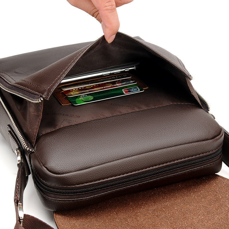 Men Design Leather Shoulder Bag Totes Backpack Messenger Handbags Business