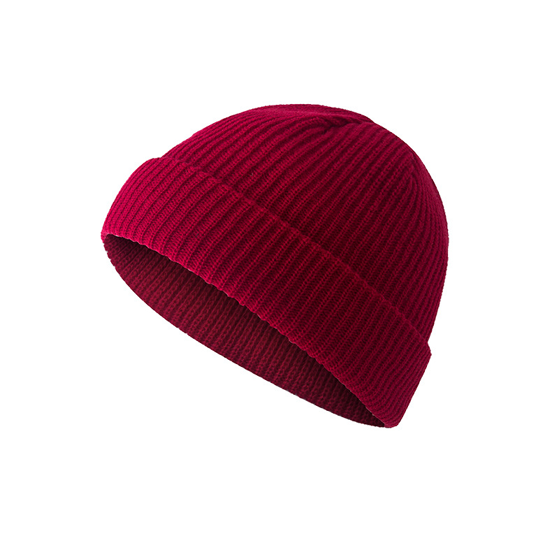 Men Women Beanie Hat Winter Wool Knitted Baggy Pull On Soft Caps