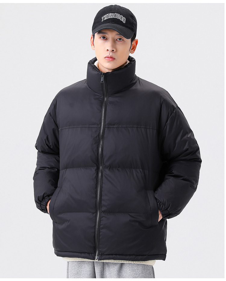 Women Men Down Jacket Hooded Coat Warm Winter Windproof Casual Parkas