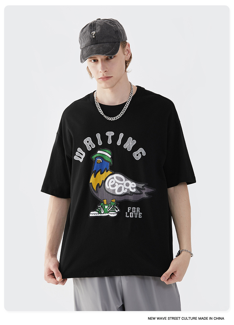 Summer Men Women Short Sleeve T-shirt Tee Pullover Tops Unisex Sweatshirt