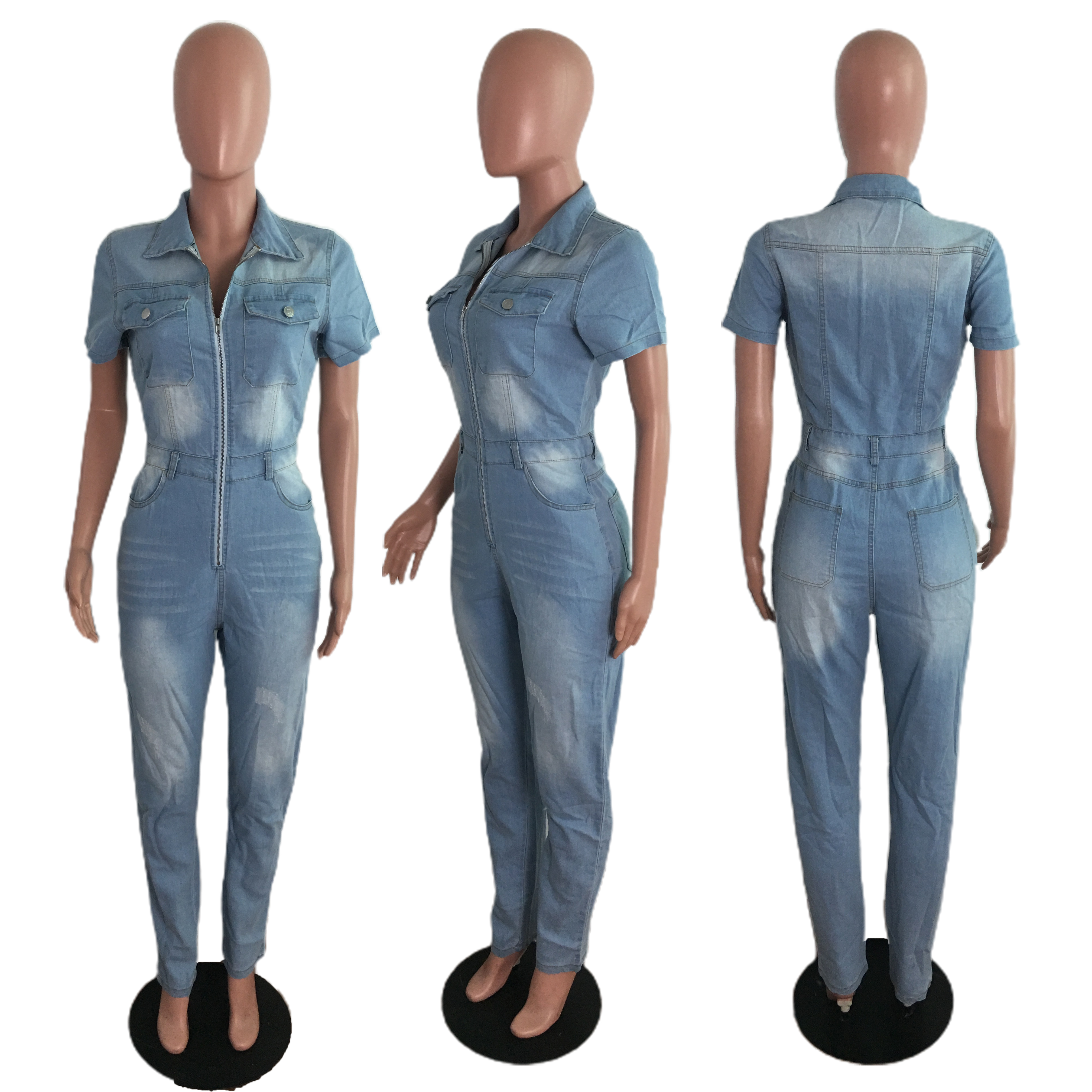 Fashion slim casual waist Jumpsuit