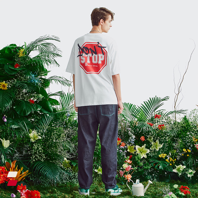 Summer Men Women Short Sleeve T-shirt Tee Pullover Tops Unisex Sweatshirt