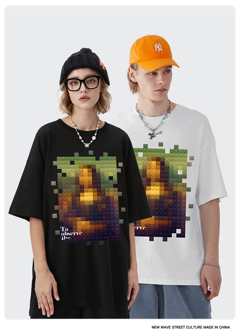 Summer Men Women Short Sleeve T-shirt Tee Pullover Tops Unisex Sweatshirt