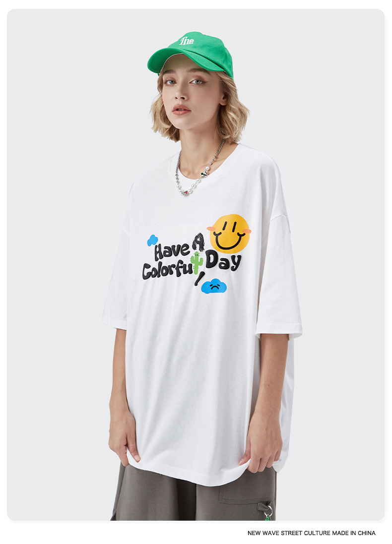 Summer Men Women Short Sleeve T-shirt Tee Pullover Tops Unisex Sweatshirt