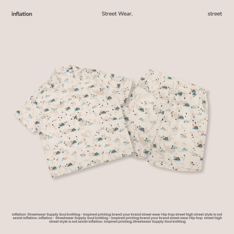 Summer Men Women Short Sleeve T-shirt Tee Tops Bottoms Pants Shorts Trunks Suit Set