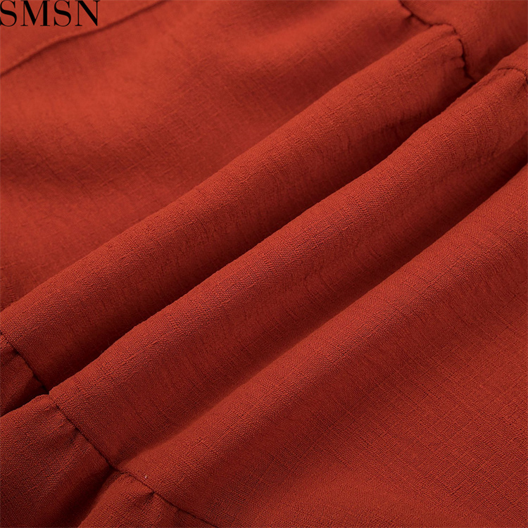 Casual Dress 2022 New Amazon ebay Fashion casual V neck solid color dress