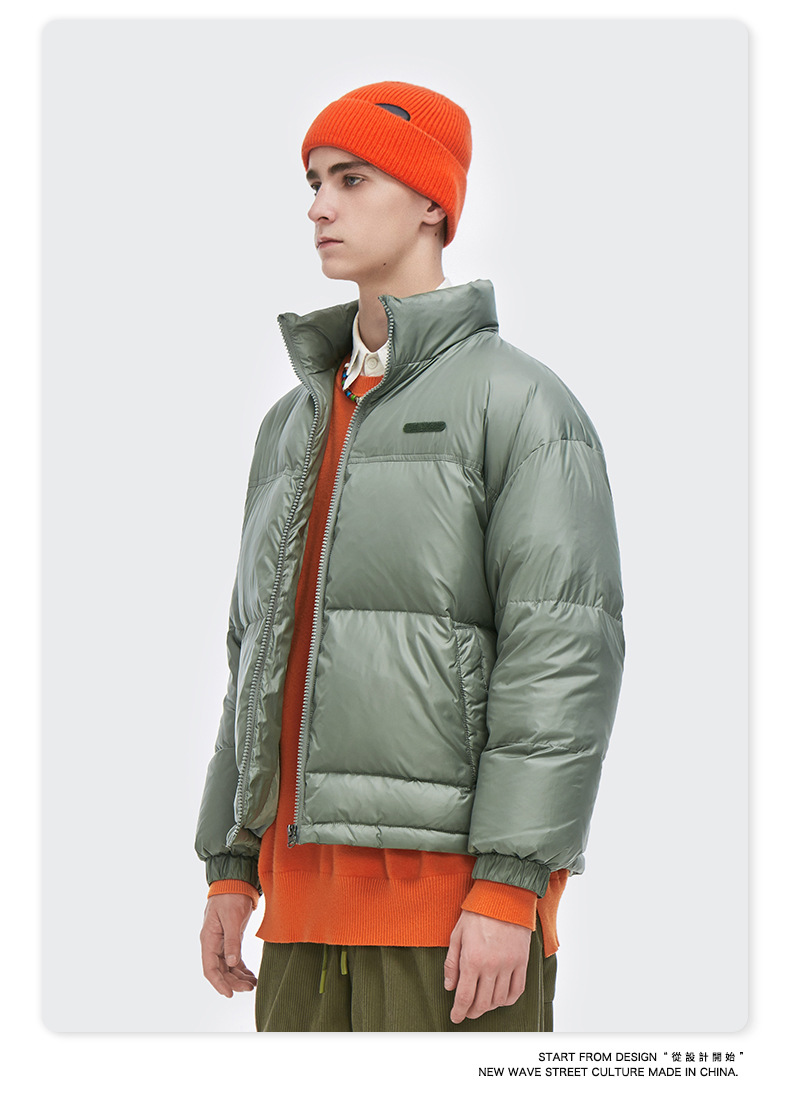 Women Men Down Jacket Hooded Coat Warm Winter Windproof Casual Parkas