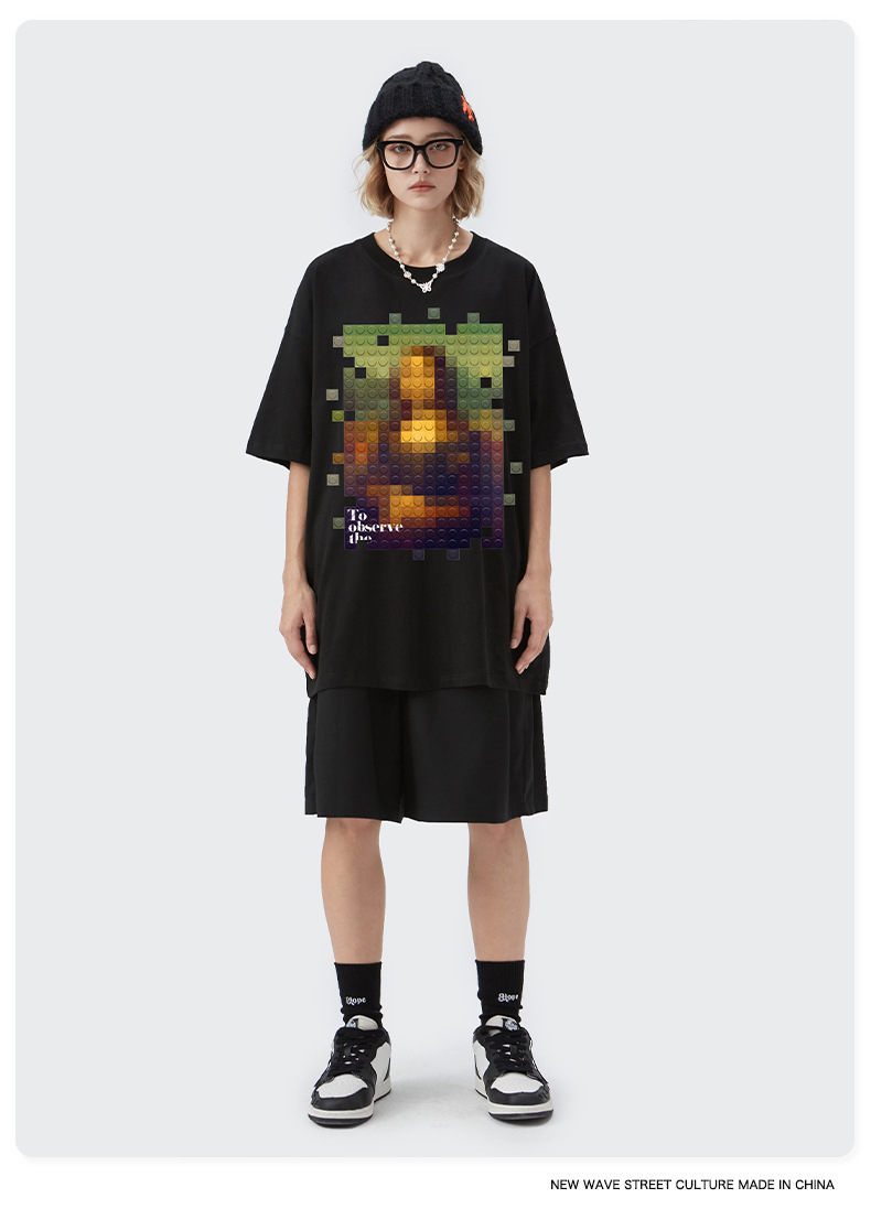 Summer Men Women Short Sleeve T-shirt Tee Pullover Tops Unisex Sweatshirt