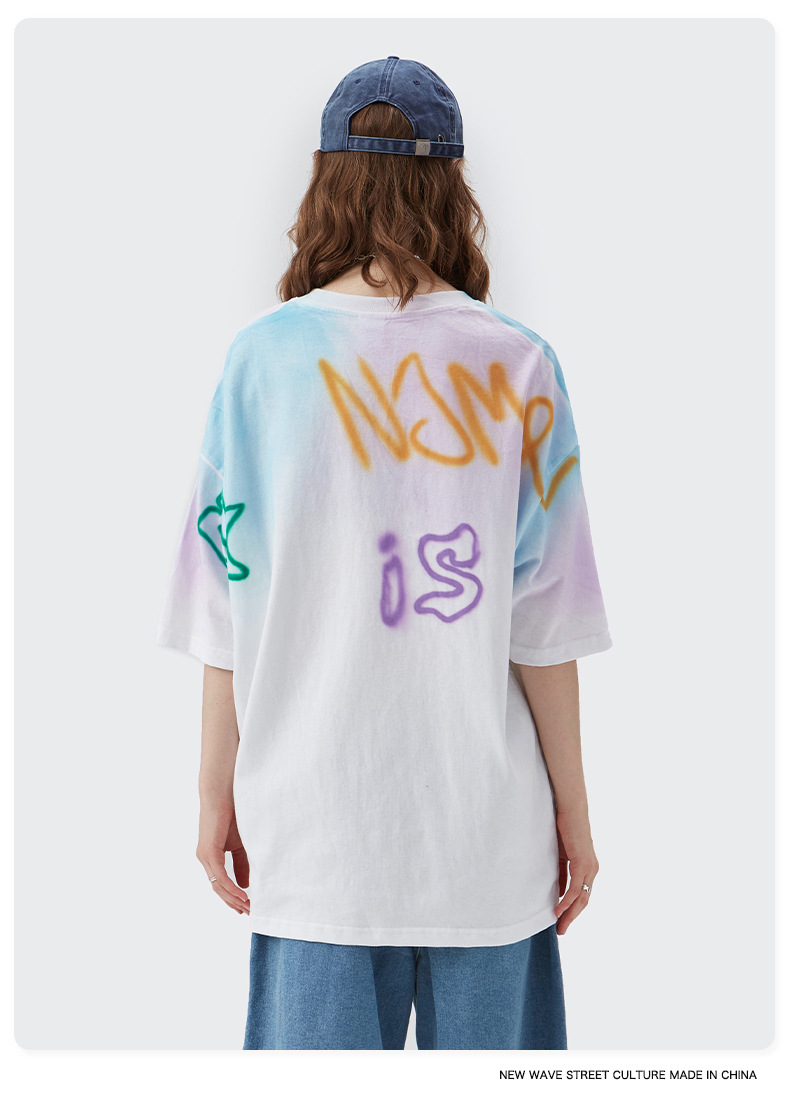 Summer Men Women Short Sleeve T-shirt Tee Pullover Tops Unisex Sweatshirt