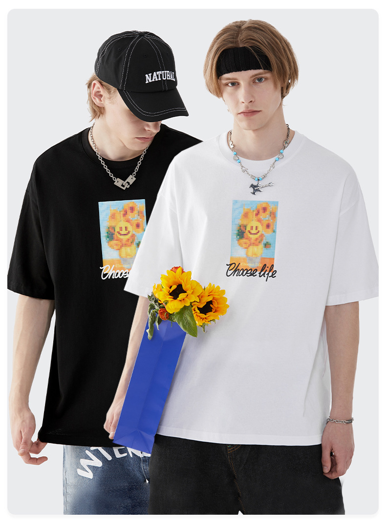 Summer Men Women Short Sleeve T-shirt Tee Pullover Tops Unisex Sweatshirt