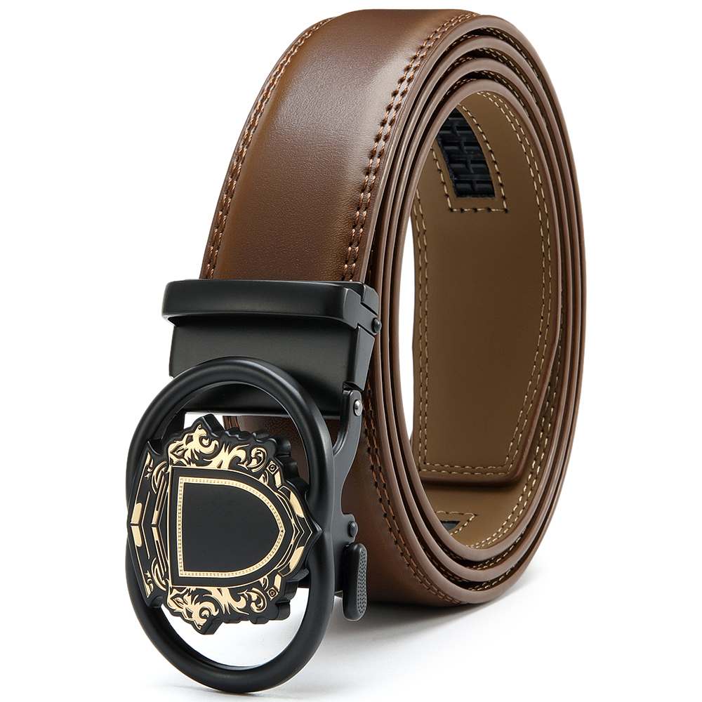 Women Men Belt 3.8cm Cowhide Leather Buckle Belt Unisex Waistband Waist Strap