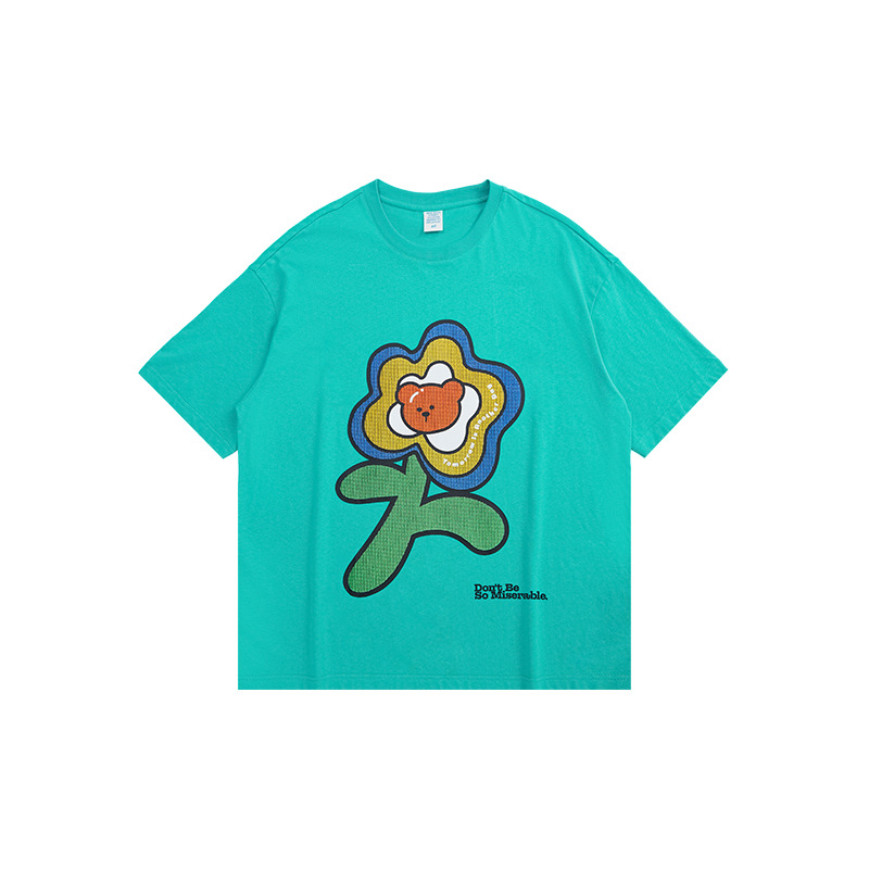 Summer Men Women Short Sleeve T-shirt Tee Pullover Tops Unisex Sweatshirt