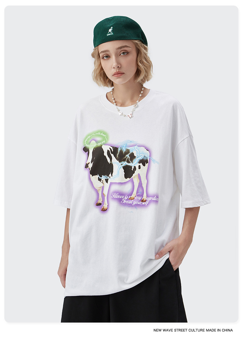 Summer Men Women Short Sleeve T-shirt Tee Pullover Tops Unisex Sweatshirt