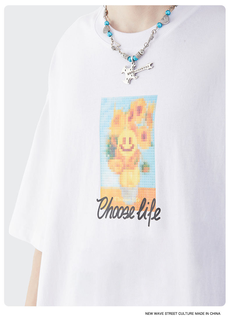 Summer Men Women Short Sleeve T-shirt Tee Pullover Tops Unisex Sweatshirt