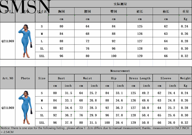 Plus Size Dress Amazon new autumn and winter thread slit slim fit sexy dress