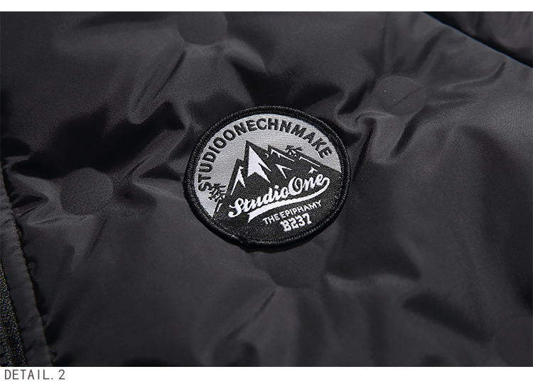 Women Men Down Jacket Hooded Coat Warm Winter Windproof Casual Parkas