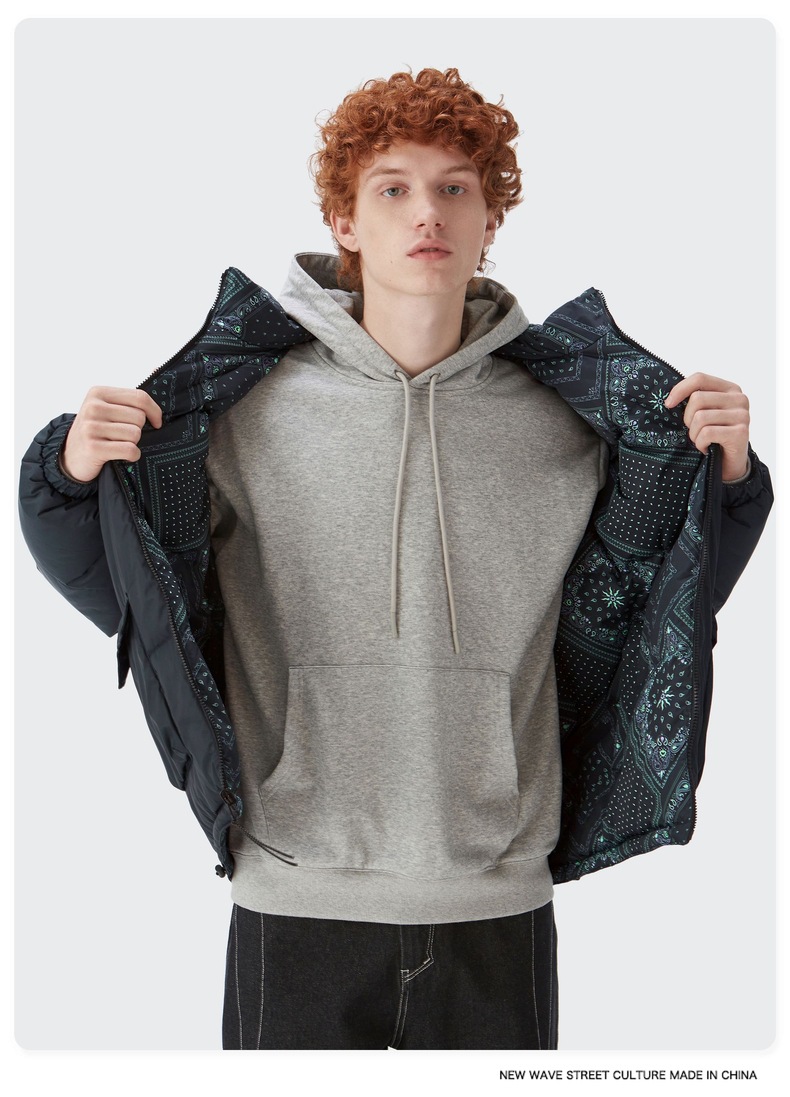 Women Men Down Jacket Hooded Coat Warm Winter Windproof Casual Parkas