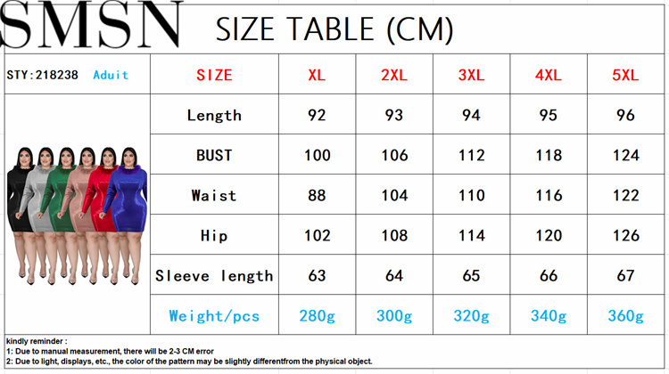 Plus Size Dress large size fall fur collar Velvet Bottom embroidered sequined dress