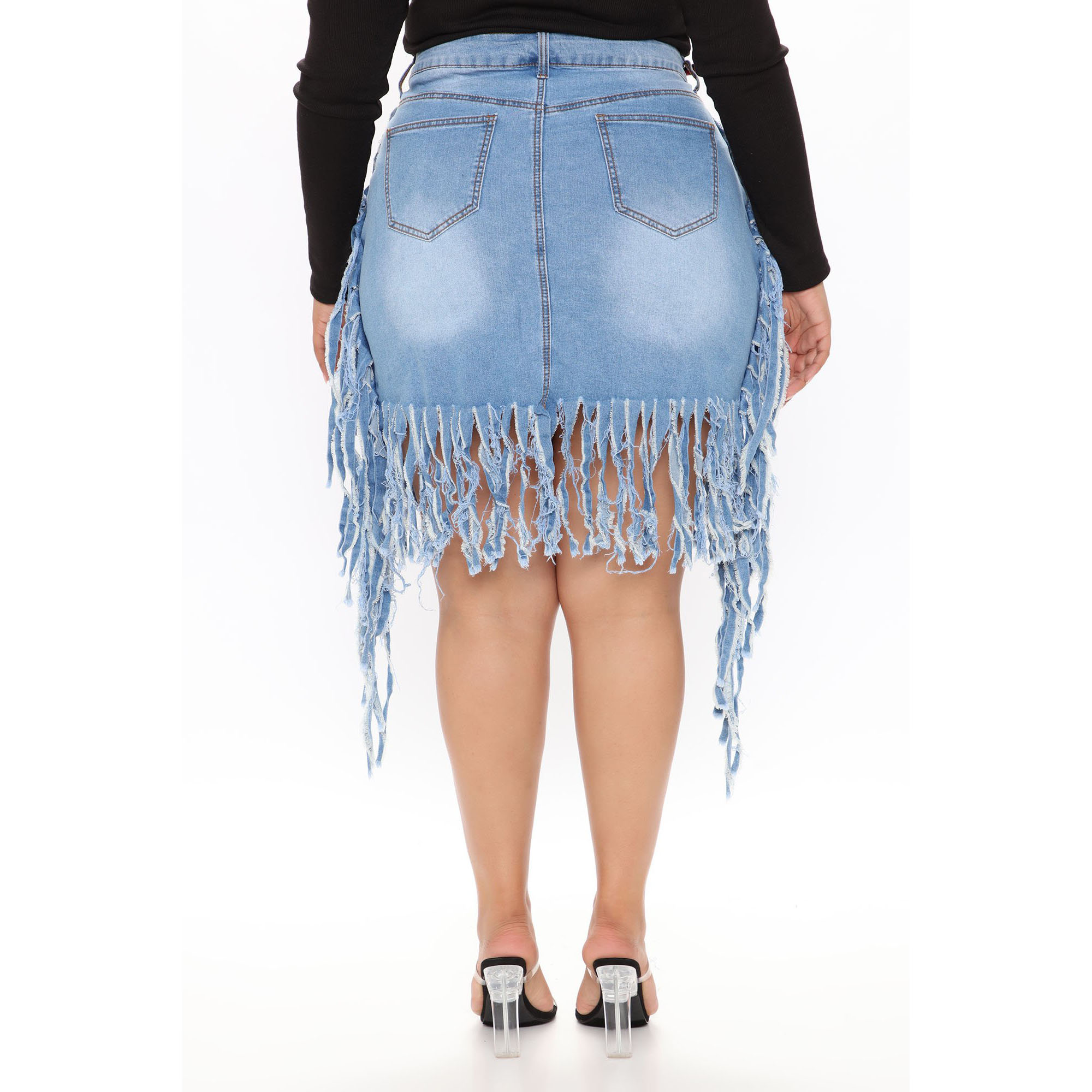 Sexy skirt denim casual skirt