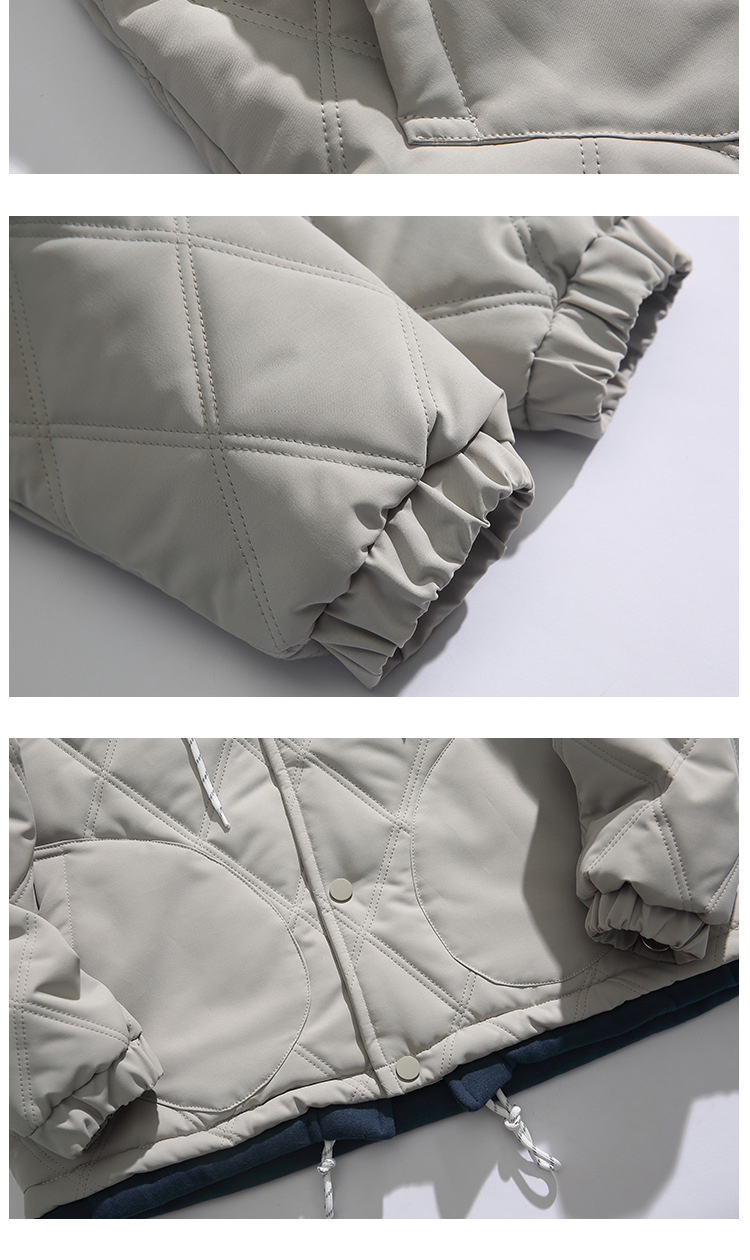 Women Men Down Jacket Hooded Coat Warm Winter Windproof Casual Parkas