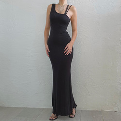 Amazon's new summer vest strap irregular buttock sexy casual dress