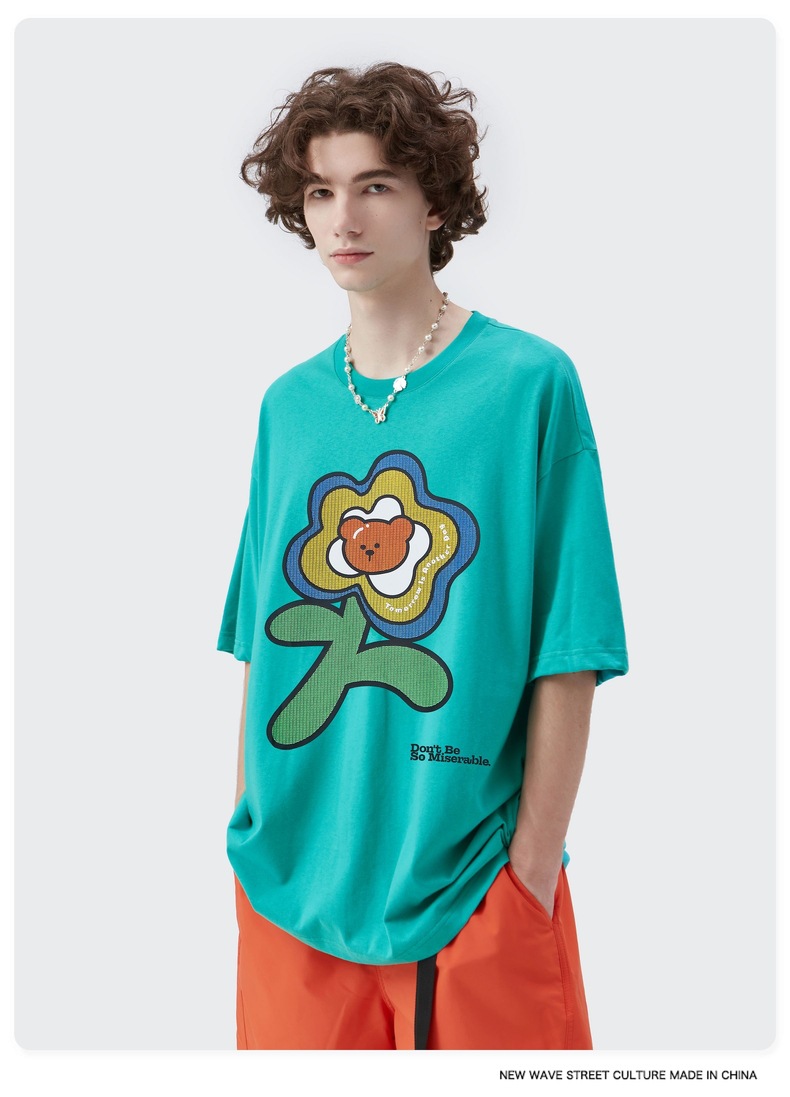 Summer Men Women Short Sleeve T-shirt Tee Pullover Tops Unisex Sweatshirt