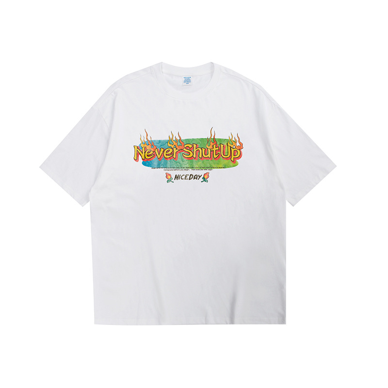 Summer Men Women Short Sleeve T-shirt Tee Pullover Tops Unisex Sweatshirt
