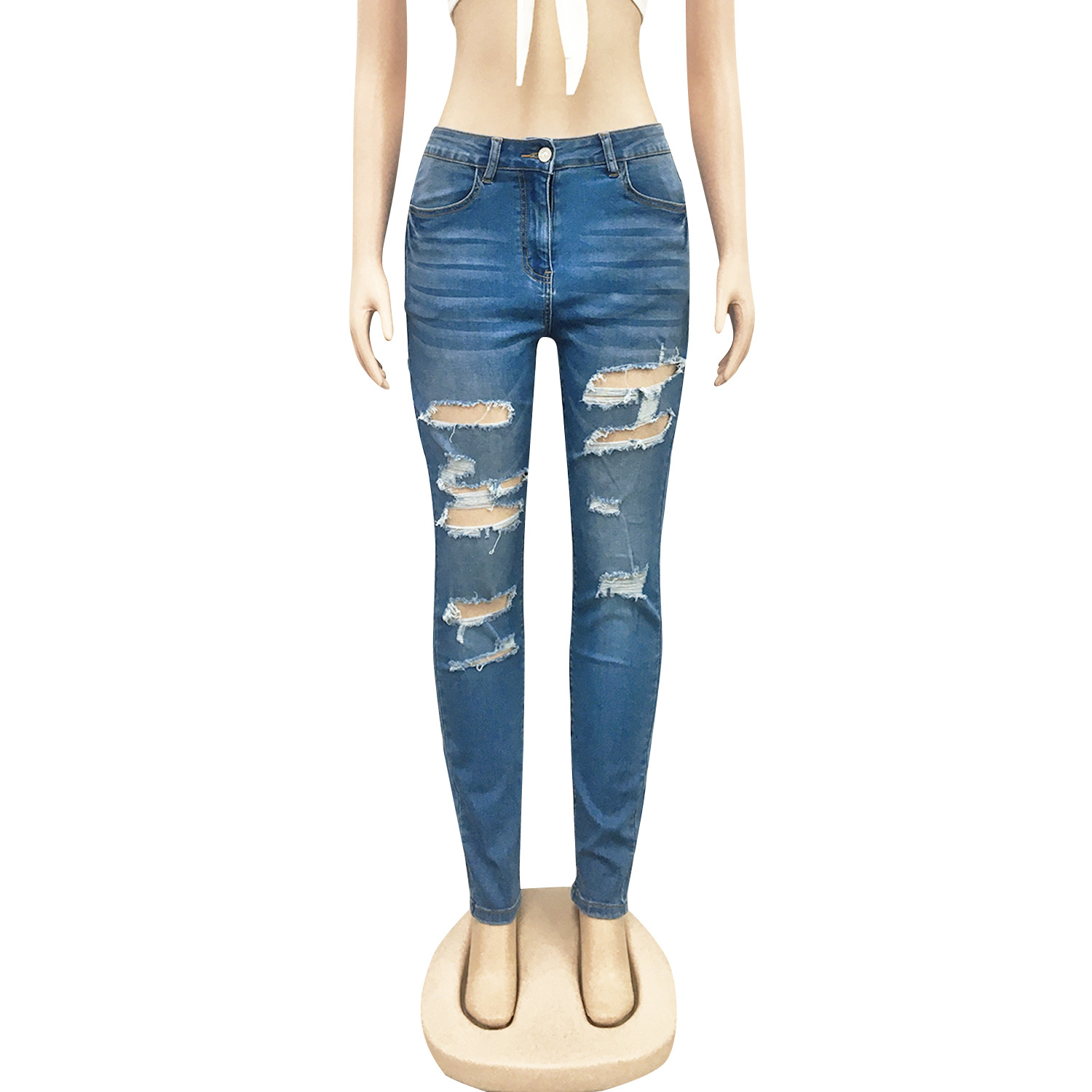 Fashion sexy jeans with holes