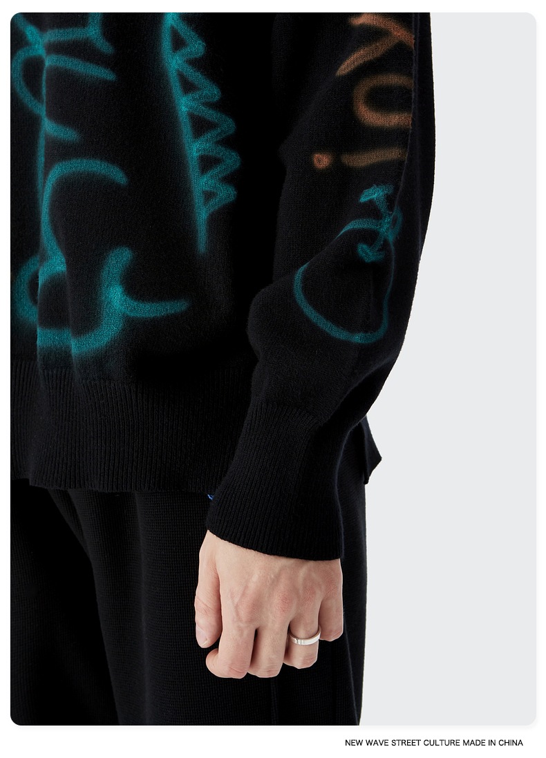 Men Women Knit Sweater Jumper Pullovers Cardigan Tops Unisex Sweatshirts