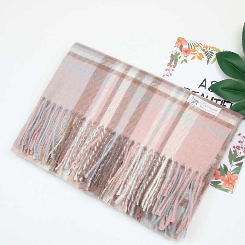 Women Men Logo Scarf Wool Cashmere Scarves Shawl Blanket Wrap Knit