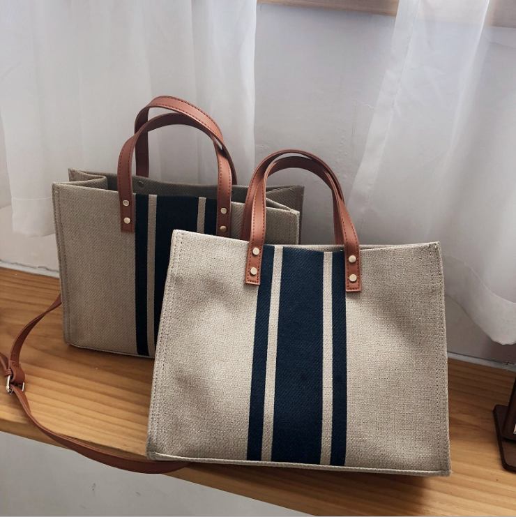 Large Capacity Canvas Women Shopping Shoulder Bags