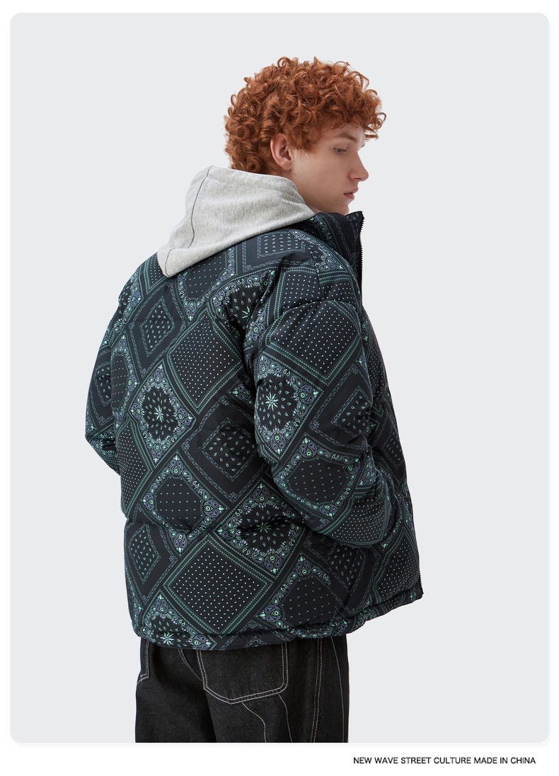 Women Men Down Jacket Hooded Coat Warm Winter Windproof Casual Parkas