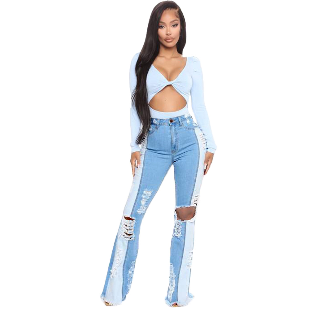 Fashion stitching jeans