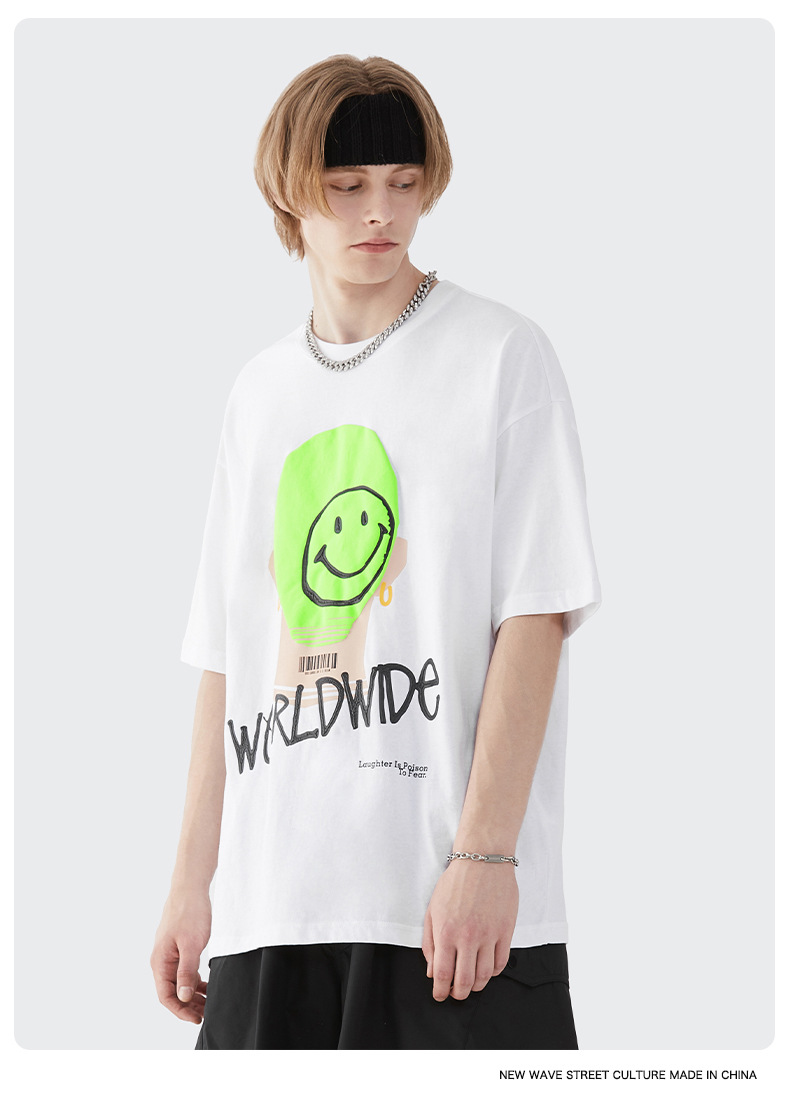 Summer Men Women Short Sleeve T-shirt Tee Pullover Tops Unisex Sweatshirt