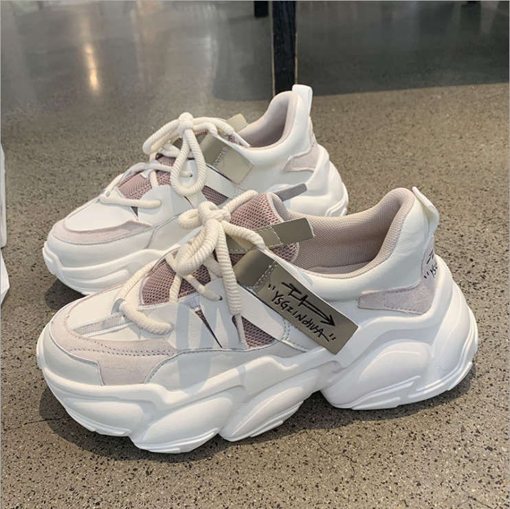 Spring Women Platform Sneakers Designers 2022 New Breathable Chunky Vulcanize Shoes