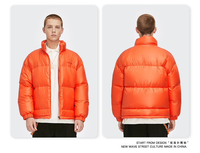 Women Men Down Jacket Hooded Coat Warm Winter Windproof Casual Parkas