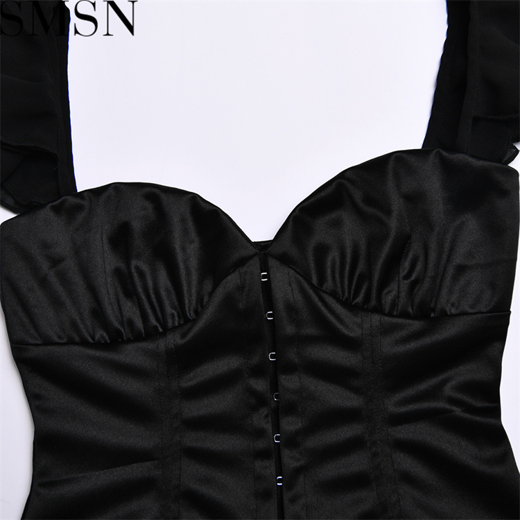 Fashion women dress Sexy Backless Lotus Leaf Skirt off Neck Low Cut Sling Dress Autumn New