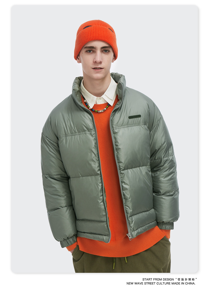 Women Men Down Jacket Hooded Coat Warm Winter Windproof Casual Parkas